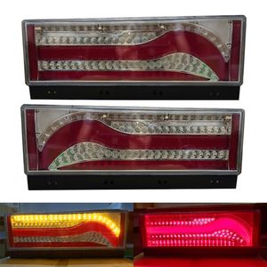 Wholesale volvo xc90 light for sale - Group buy 2X LED Tail Lights Lamp Brake Stop Turn Sequential Flowing Signal Warning Light For Volvo Mitsubishi UD hino lorry Truck Trailer