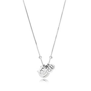 NEU 100 % 925 Sterling Silber Valentinstag-Halskette mit „Ich liebe dich“-Anhänger, elegante Schlüsselbeinkette für Damen, Geschenk 396580