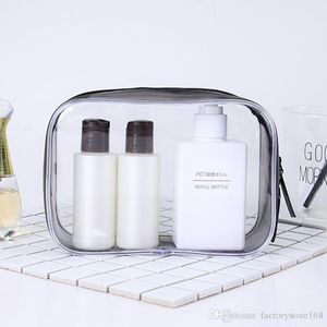 NEW Trendy Transparent Cosmetic Bag PVC Plastic Toiletry Bags Travel Portable Mini Makeup Bag Pouch Purse