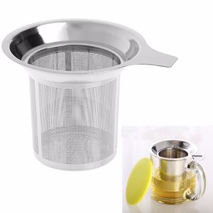 Filtro de malha de infusor de chá de aço inoxidável 304 de alta qualidade com malha de filtro de chá de tamanho perfeito de grande capacidade