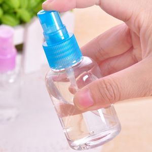 200 stücke 50 ML Transparent Klar Kunststoff Parfüm Leere Spray Flasche Reise Make-Up Schönheit Spray Pumpe Zerstäuber Gadget