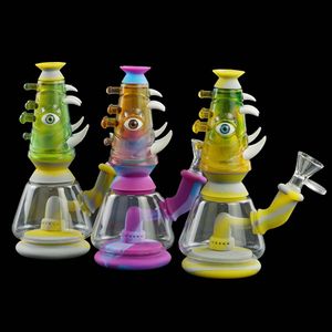 7"new design silicone hookah smoking pipe Shisha hoockha silicon bong water pipes portable unbreakable factory price