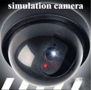 Wireless Home Security Dummy Surveillance Dome camera simulation monitoring fake hemisphere with Ir light fake monitoring fake camera