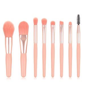 Premium 8 pcs mini pincéis de maquiagem conjunto para sombra de olho blush cosmetics pro lidar com pincel de cabelo macio maquiagem ferramentas de maquiagem acessórios dhl livre