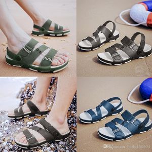 top quality Designer luxury slippers transparent flip flops for men causal shoes leisure sandals Summer outdoor Water beach sandals