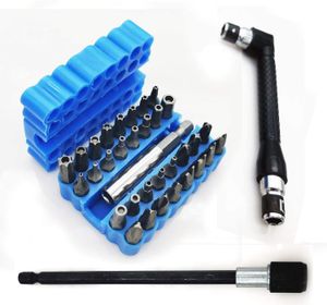 Wholesale double wrench for sale - Group buy 33pcs Screwdriver Bits Set mm Hexagon Bit Quick Release Self Locking Post Strong Magnetic mm Double Ended L Wrench Set Blue Set