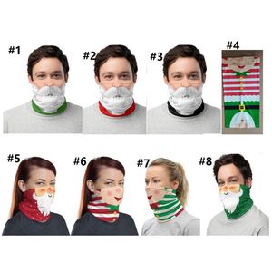 Sciarpa natalizia Bandane Maschera da ciclismo Ghetta per il collo Sciarpe natalizie per cartoni animati Fascia per capelli Maschera per il viso Fazzoletto da collo in seta di ghiaccio Sciarpe F91002