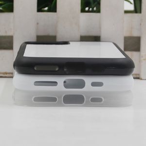 För iPhone 15 Ultra 12 Pro/XS Max/XR/8/7/6 Plus Case TPU+PC Rummi Soft 2D SubliMation Blank för Samsung Note/S23 Plus Heat Transfer Phone Cover Case