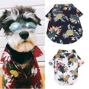 ファッション犬のシャツの服夏のビーチの服ベストペット服の花Tシャツハワイアンのための小さな大きな犬チワワ