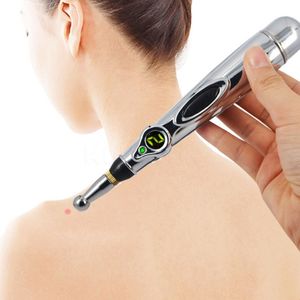 2020 New Electronic Acupuncture Pen Electric Meridians Laser Therapy Heal Massage Pen Meridian Energy Pen Relief Pain Tools