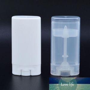 15ml Deodorant Konteyner Şeffaf/Beyaz Boş Oval Tüp Dudak Balsamı Kaplar