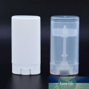 15ML Deodorant Container Transparent/white Empty Oval Tube Lip Balm Containers