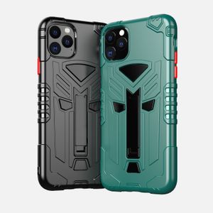 Rugged Armor Kickstand Hybrid PC TPU Case for iPhone 12 Mini 11 Pro Max XR XS 6 7 8 Plus Samsung S20 Note20