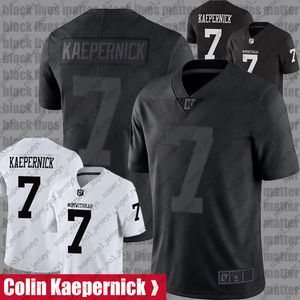 Colin Kaepernick Black Monochromatic Icon Jersey 2.0 True To 7 I AM WITH KAP Football Jerseys