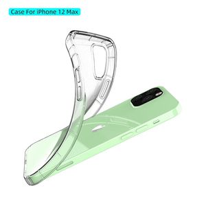 Für iPhone 12 mini 11 Pro Max Xs XR X SE 7 8 plus Handyhülle Klare transparente weiche TPU stoßfeste Abdeckung