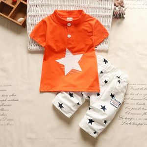 Wholesale 77 kids clothes for sale - Group buy Summer Toddler Baby Boys Clothes Short sleeved Star Design T shirt Shorts Kids Suit For Year children Clothing kg