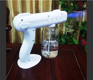 NEW Handheld wireless atomization disinfection machine Blue Light Nano Steam Spray gun car sterilization deodorization Hair Spray fog