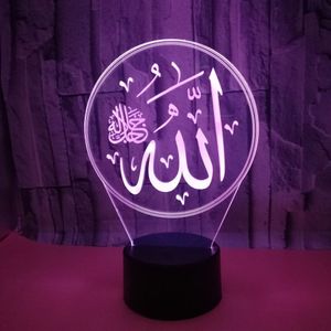 Creative USB Colorful 3d night lights Touch Remote Control Visual lamp letter led lights 3D Small Table Lamp