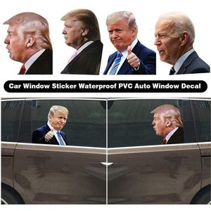 2020 Eleição Trump decalques do carro Adesivos Biden engraçado Esquerda janela direita Peel Off impermeável carro PVC partido decalque da janela Fontes 60pcs