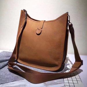 Partihandel Classic Real Leather Leather Fashion Shoulder Bag Mini Tote Multicolor Shopping Bag Wallet Casual Messenger Bag
