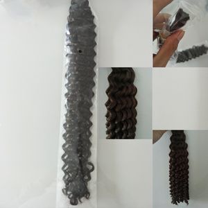 Top Quality Unprocessed Peruvian Deep Wave Hair Extensions In Bulk No Wefts Cheaper Deep Curly Weave Bulk For Braids Human Hair
