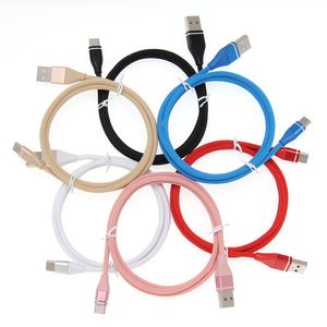 25 cm 1M Micro USB Charger Cable Type C High Speed ​​Sync Data Cables för Samsung S10 S9 Xiaomi Huawei -smartphone