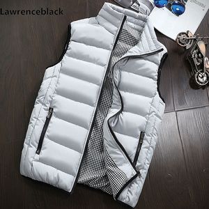 New Fashion Mens Jacka Ärmlös Västar Casual Coats Man Bomull Mäns Väst Män Tjocken Väst Män Jacka Mens Outdoors Vest