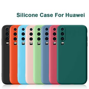 Silicone Soft Phone Case For Huawei P10 P20 P30 P40 Mate 20 30 Honor 8x 10i 20 Pro 30 Lite Camera Lens Protective Case