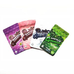 Rosa Blanco Éter Runtz Gummies Mylar bolsa de 500 mg a prueba de niños Edibles de la cremallera de la bolsa de embalaje al por menor bolsas de embalaje libre de DHL en venta