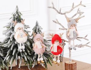 2020 Hot Selling Christmas Plush Angel Pendant Barn Lovely Doll Present Julgransdekorationer Partihandel Europa och Amerika