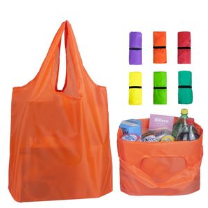 Bolsa de compras dobrável Saco de organização de armazenamento de casa reciclagem padrão de armazenamento padrão reciclar saco de compras 300pcs 300pcs t1i2460