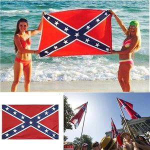 3x5 FTS Två sidor tryckta Confederate Flagga USA Battle Southern Flags Rebel inbördeskrig flagga för armén av norra Virginia 90x150cm