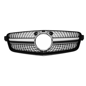 För E-klass W212 Diamant Grille ABS Material Njurgrill 2010-2013 Byte Racing Grilles Front Bumper