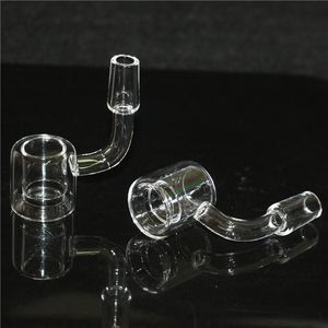 XXL Double Quartz Thermal P Banger con 10mm 14mm 18mm Maschio Femmina Clear Domeless Quartz Banger Carb Cap per bong in vetro