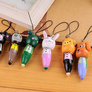 Novo Cartoon Wooden Ballpoint Pen Elementary School Caneta Creative Papelaria Creative Pen