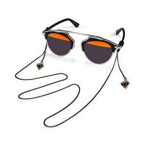 Dois tons / óculos de sol corda cor bi óculos de sol de latão de metal titular cadeia / óculos de retenção / espetáculo com pingentes 8 modelos disponíveis