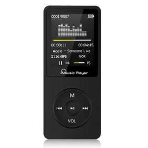 High-Capacity 64GB MP3/MP4 Player with Voice Recorder and FM Radio, Portable Music Player - Black