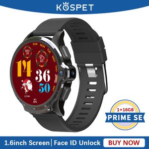PRIME SE 1GB 16GB Smartwatch Dual Camera 1260mAh Face ID GPS WIFI 4G Android Bluetooth Smart Watch Men For IOS Andriod