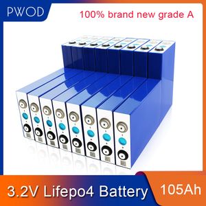 8PCS lifepo4 3.2v 105Ah lithium battery Lithium iron phosphate no 100ah for DIY 12V210AH 24V105AH 48V pack