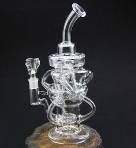 Recycler Tornado Perc Glasbong Wachspfeife Bongs Wasserpfeifen Öl Dab Rigs