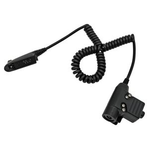 Tático U94 PTT, Adaptador de Headset Comtac MSA Earmor TCA, para Motorola Walkie-Talkies GP140 GP320 GP328 GP338