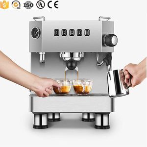 Komercyjna maszyna espresso Automatyczne ekspres do kawy Espresso Ekspres do kawy ze stali nierdzewnej 15 bar Espresso wysokiego ciśnienia