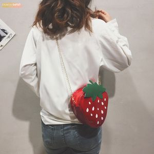 Women Purse Shoulder Bag Dot Gift Strawberry Design Leather Mini Messenger Bag Handbags Women Bags Designer N