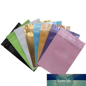 Double Side Aluminum Foil Zipper Bag Plastic Zip Lock Mylar Bags for Long Term Storage of Food Resealable Packaging Leak Proof Reusable