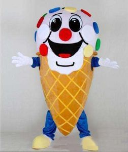 2018 venda Fábrica de Gelo quente Creme Mascot Costume Marinha creme gelo homens Character roupas de festa Halloween Natal Fancy Dress