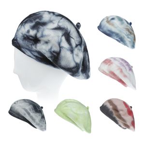 Unisex Batikmütze, Acrylwolle, Baskenmütze, Wintermütze, Damen- und Herrenmode, schicke Haar-Accessoires, Chapeau-Kopfbedeckung, Oberteil
