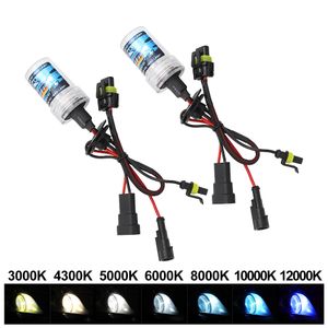 55W HID ксеноновая лампочка H1 H3 H7 H11 9005 9006 12V Автомобильный автомобильный фар Лампа 3000K 4300K ​​5000K 6000K 8000K 10000K 12000K