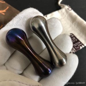 Tragbarer Begleri aus massivem Titan Tc4, mehrfarbig, handgefertigt, gebacken, blau, zum Entpacken von Spielzeugen, Tasche, Knucklebone, Turn Bone, Finger, Flip