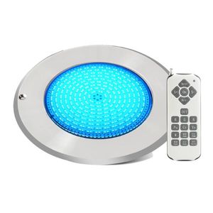 IP68 Led underwater Pool Light 18W 42W SS316 Stainless Steel slim 3mm Waterproof LED AC/DC 12V led Piscina RGB Remote Control