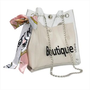 MIRROR 2020, женская прозрачная лоскутная женская пляжная сумка через плечо, повседневная пляжная сумка для покупок в форме бочонка